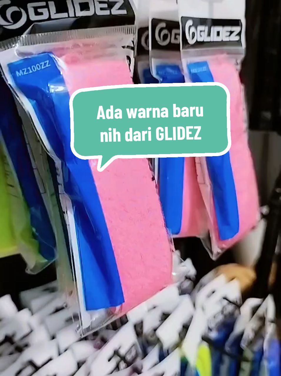 TOWEL GRIP GLIDEZ WARNA PINK #fyp #viral #towelgrip #glidez #badminton #badmintonlovers 