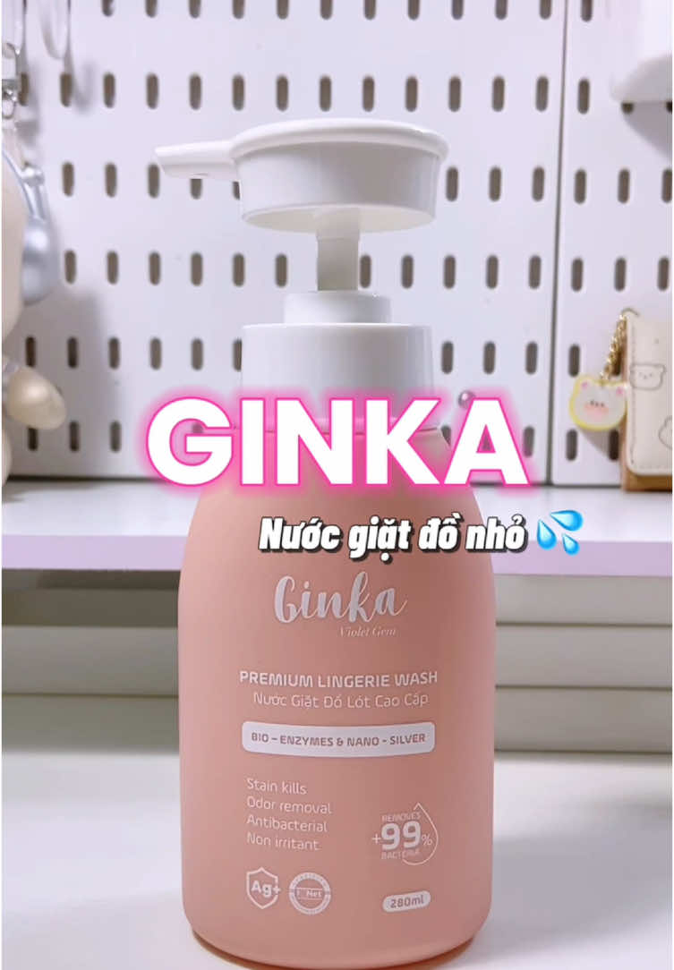 Nước giặt đồ nhỏ sinh học Ginka. #nuocgiatdochip #ginka #xuhuongtiktok #viral #review #xuhuong 