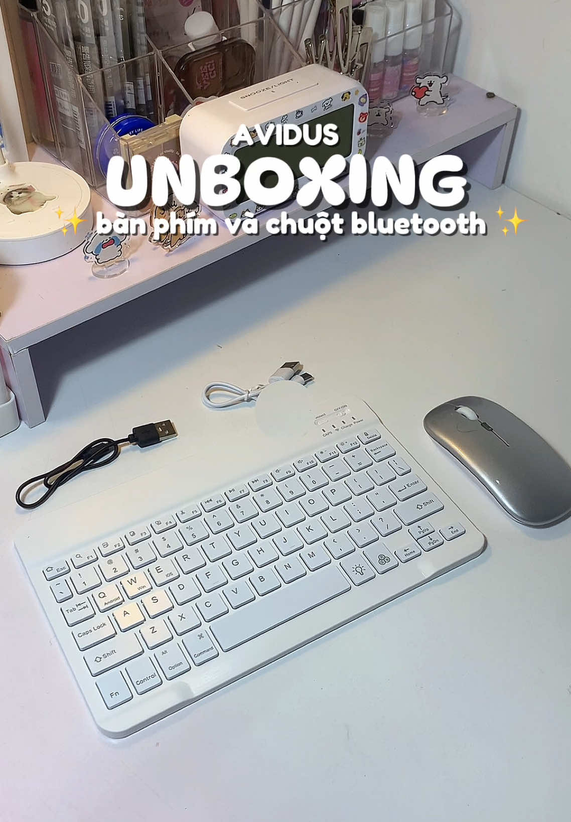 Combo bàn phím và chuột máy tinh #banphimbluetooth #avidus #banphimchuot #banphimmaytinh#unbox #fyp #xuhuong 