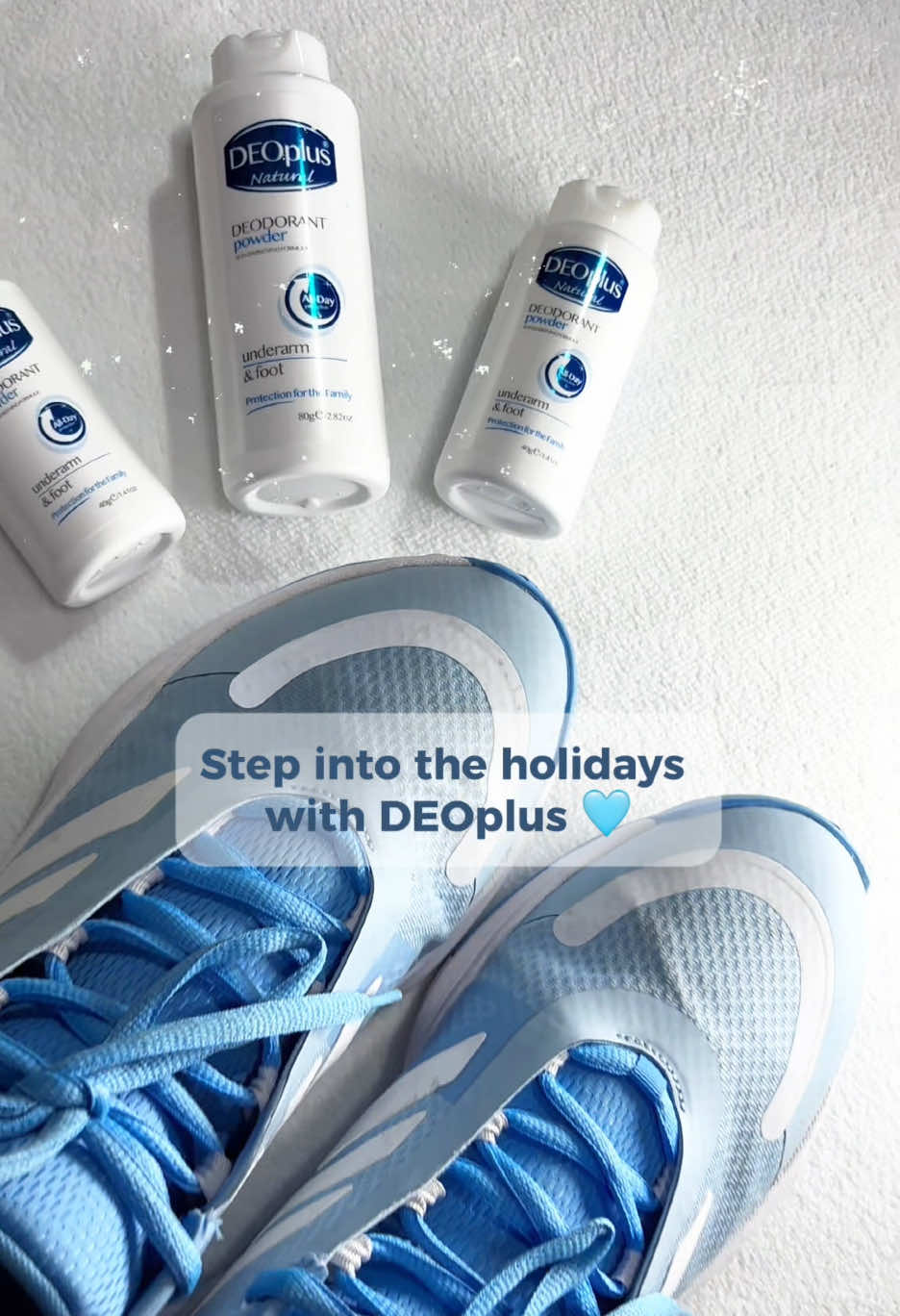 Fresh feet with #DEOplus all holiday season long! 👟❄️