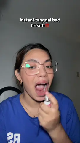 Tanggal bad breath ka talaga dito ate in 2 seconds😁 #mouthspray 
