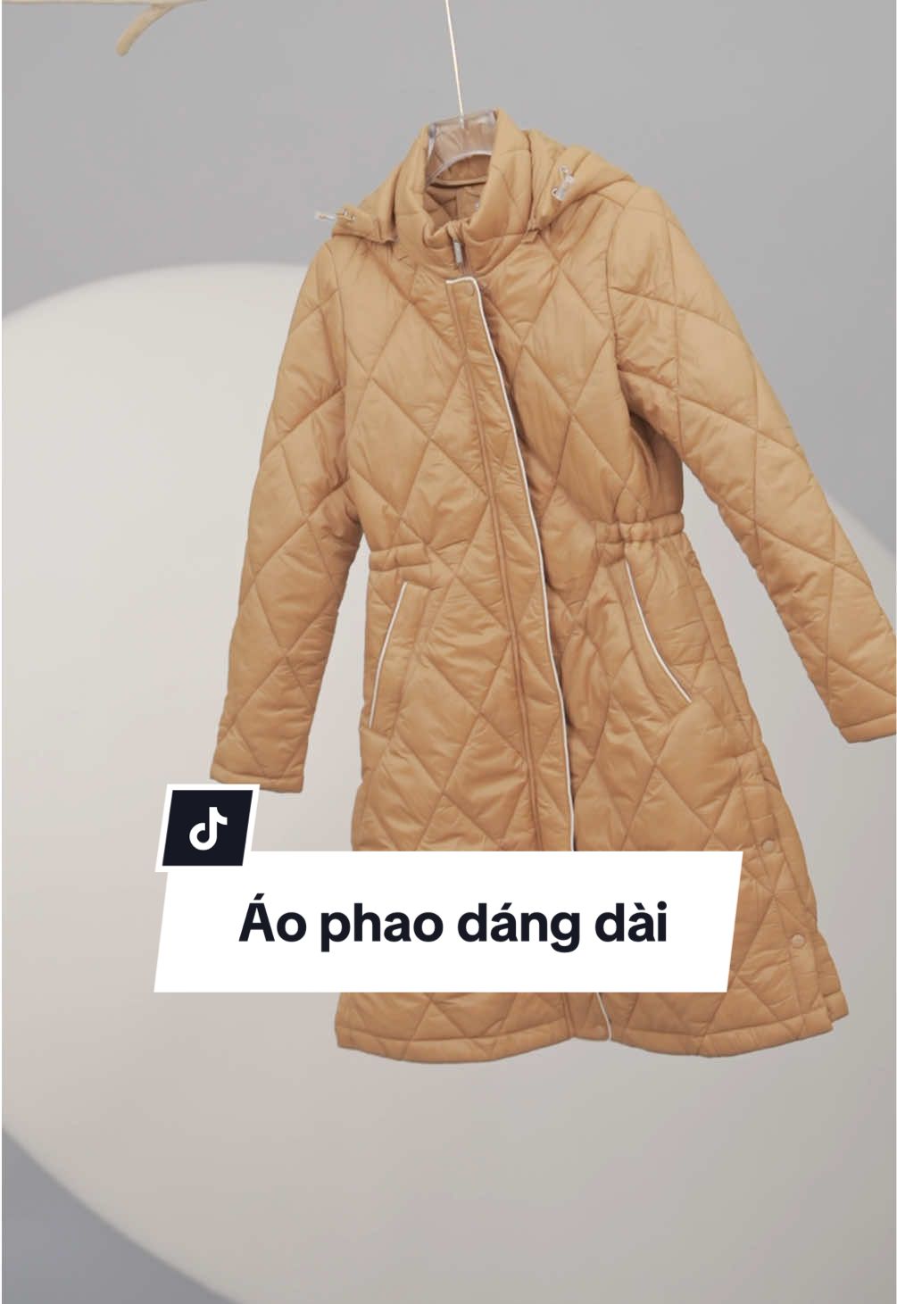 Áo phao trần trám nữ Cardina dáng dài cấu trúc bông Nhật Bản vừa thời trang vừa giữ ấm tốt 🌹🌹 #cardina #cardinaofficial #fashion 