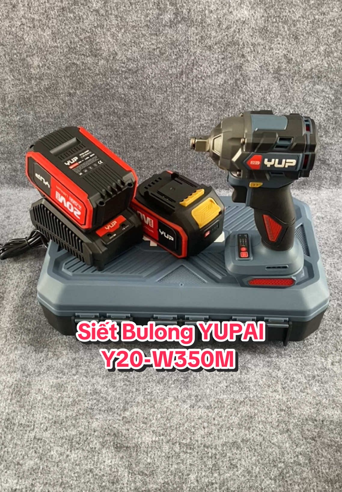 Máy siết bulong YUPAI 3 cấp chỉnh lực YP20-W350M, bộ sản phẩm: thân máy + 2 pin + 1 sạc #yupai #sietbulong #maybulongpin #khoanpin 