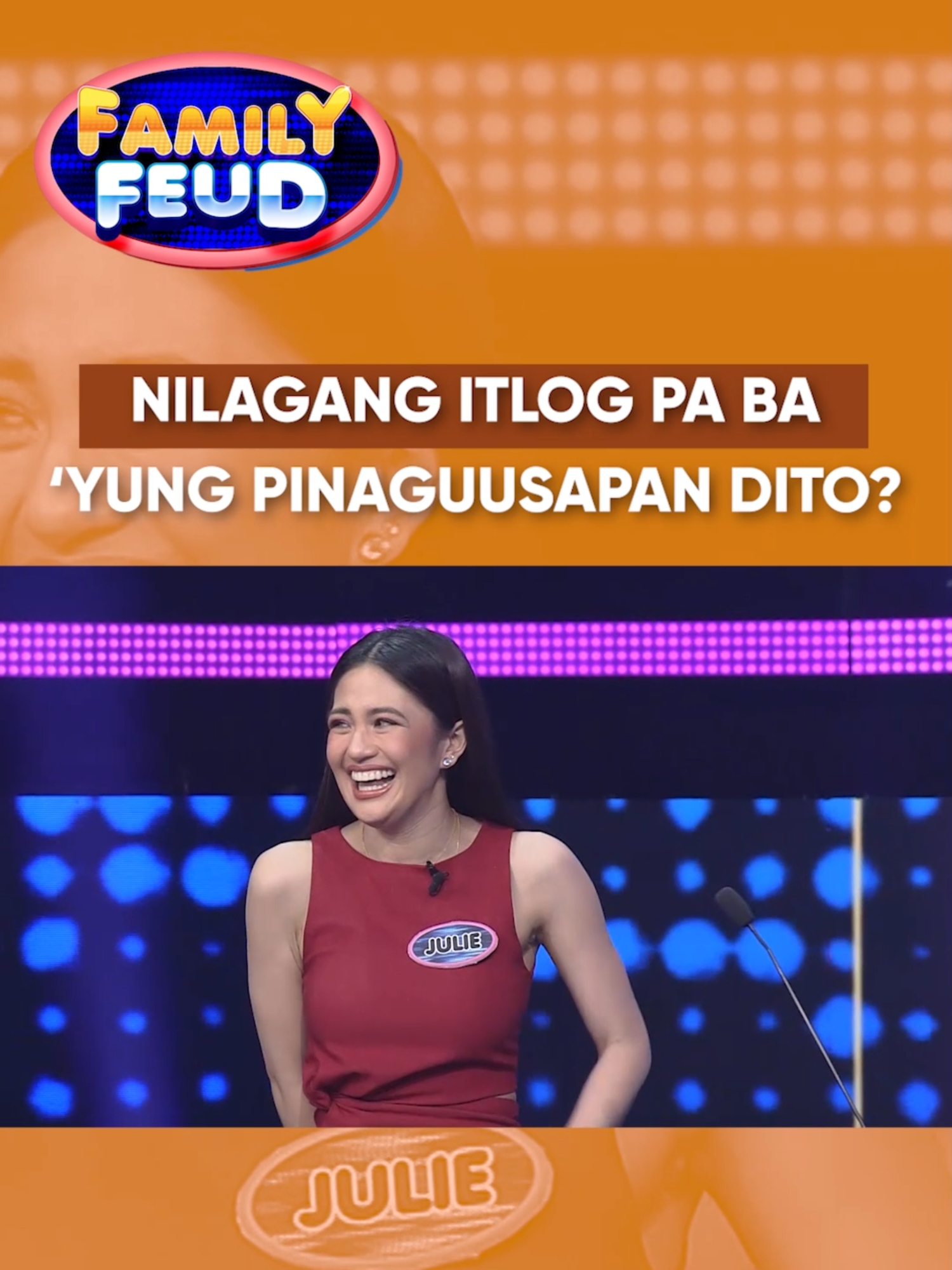 Ba't parang iba na? CHAROT! #youlol #youlolgma #gmanetwork #gma #familyfeud #familyfeudph #familyfeudphilippines #dingdongdantes #alloutsundays #julieannesanjose #lexigonzales #queendom #michaelsager #fyp