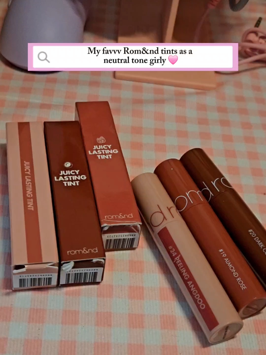 Romand Juicy Lasting tints for neutral girlss 🩷 @romand_ph.official #romand #romandjuicy #romandtint #fyp #koreanmakeup #lippies #koreanproducts #foryoupage #fyppppppppppppppppppppppp #beauty #makeup #trending #liptint #lipgloss 