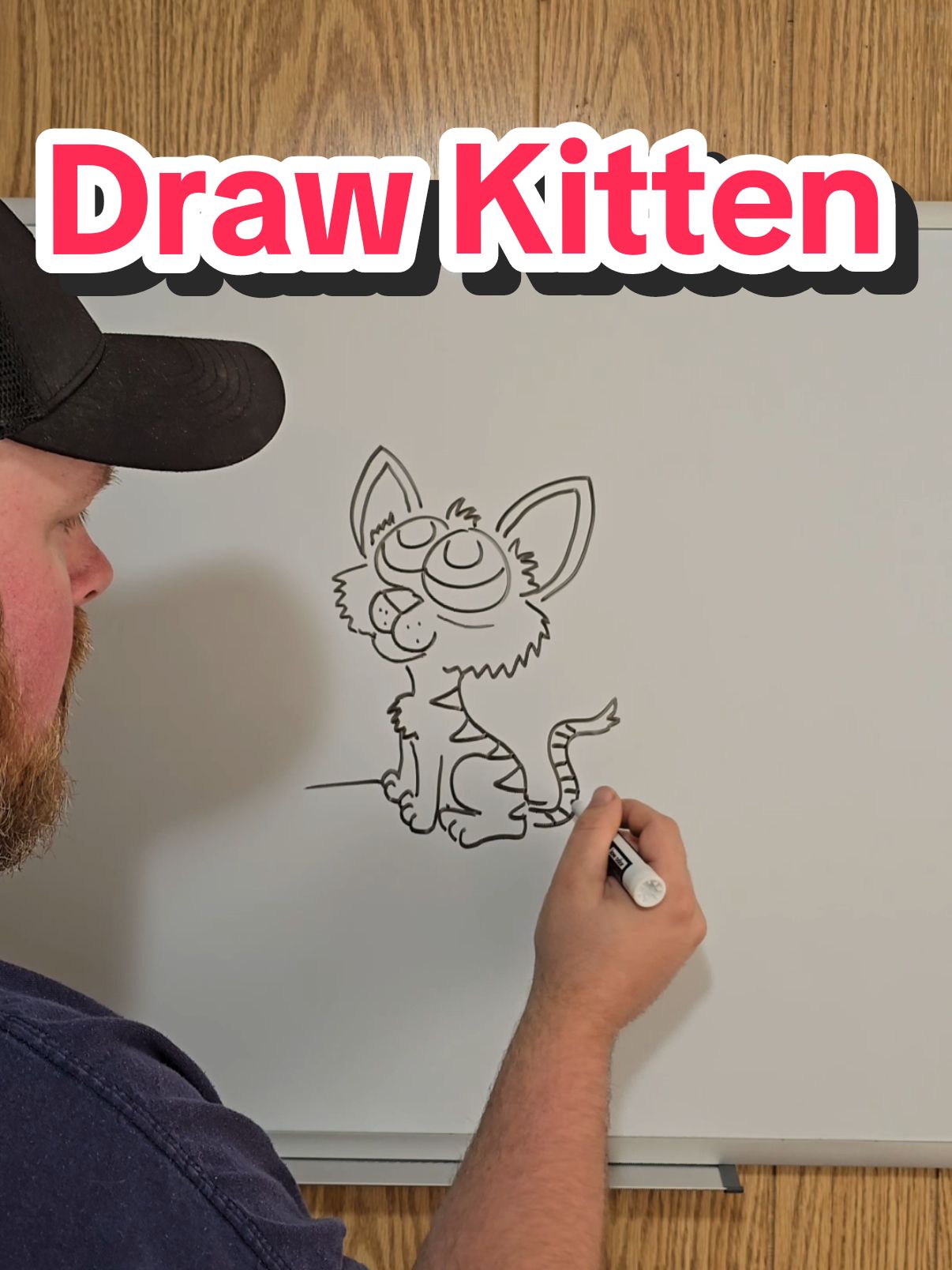 how to draw a kitten