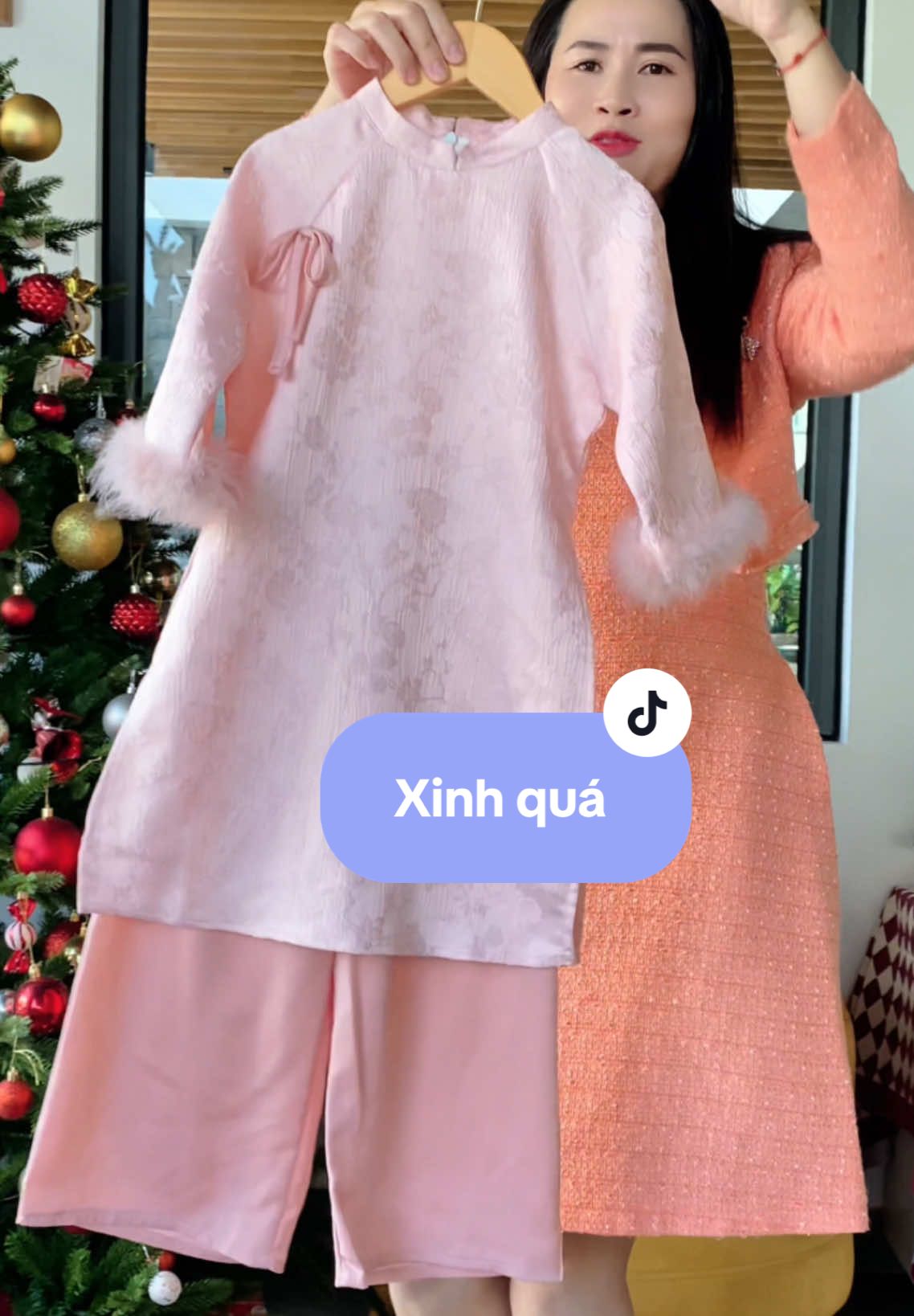 Áo dài thiết kế cho bé diện tết cưng sỉu ý #TikTokShop #thoitrang #aodai #aodaicachtan #aodaitet2025 