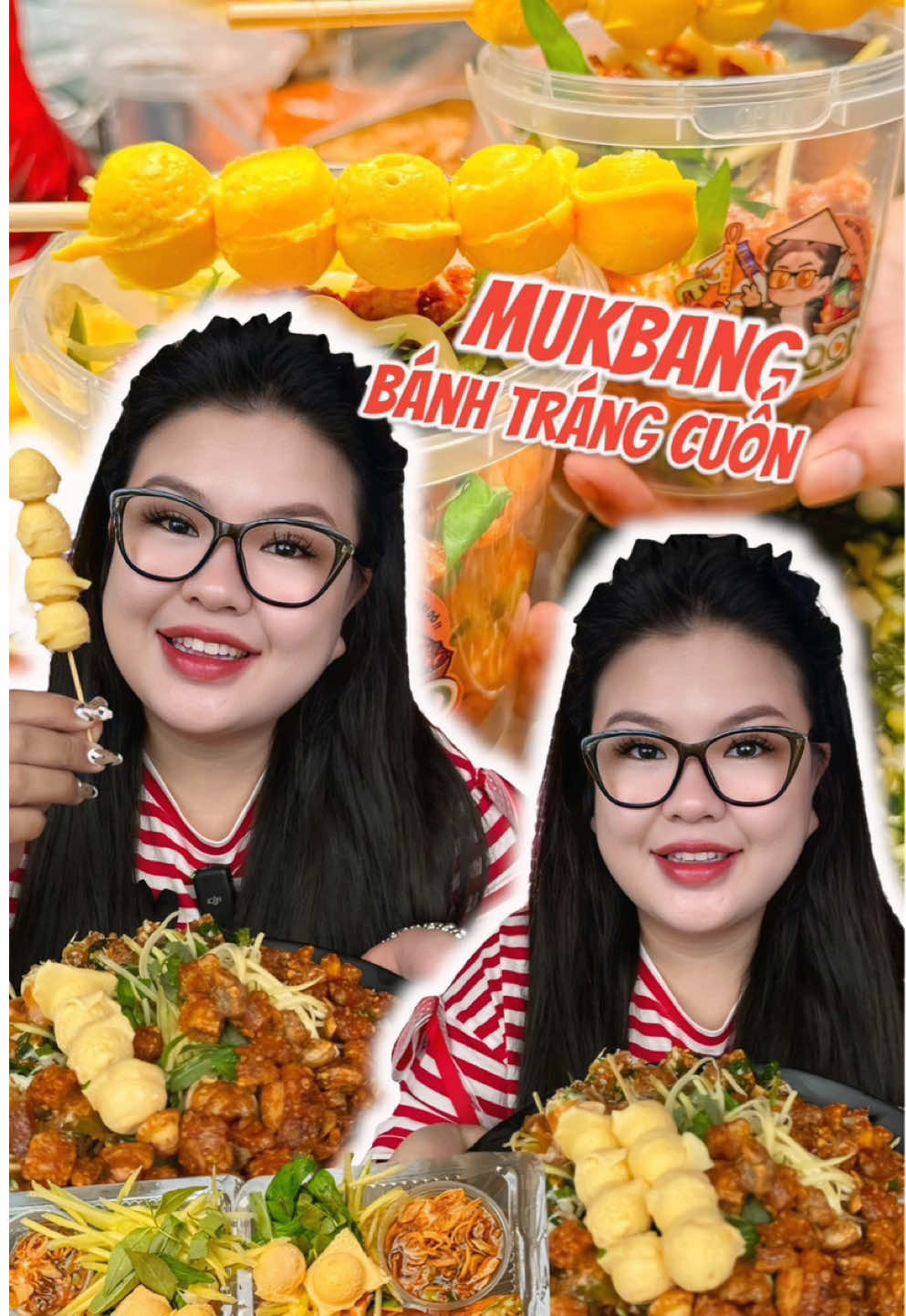 Mukbang bánh tráng cuốn #hoanglamfoodie #hoanglammukbang 