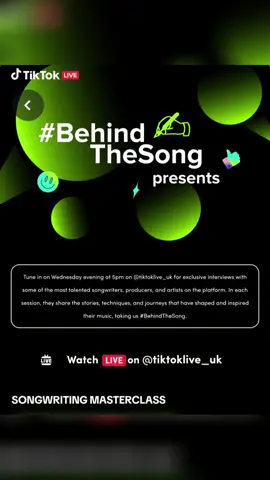 #wednesday #behindthesong #tiktokcreative #tiktoklive #academy #liveacademy #dealdrops @SellWithTikTokShop_UK @TikTok LIVE Creator 