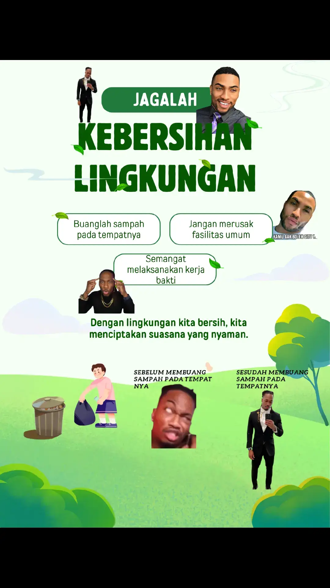 tema kebersihan lingkungan loh ya  #siimut #wirang #kapanlagi #masamba #ngawi #poster #fyp 