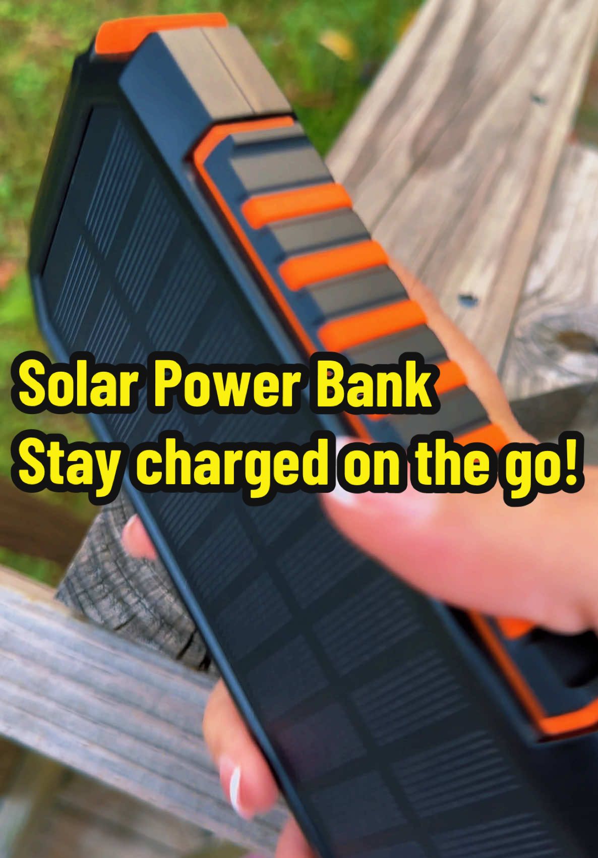 Solar Power Bank for the win! This has come in clutch while I’ve been out and about! Grab yours today!!! #tiktokshopcybermonday #tiktokshopfinds #tiktokshopblackfriday #christmas #cybermonday 