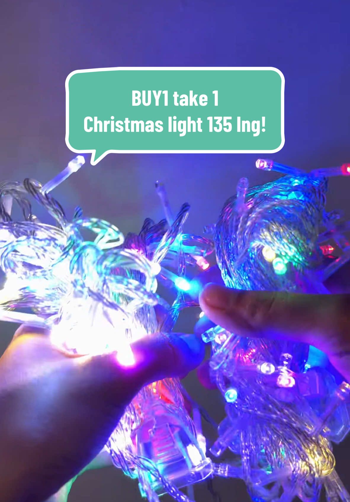 Murang chistmaslight na buy1take1 nkafreesf pa energy saving din #christmaslight #buy1take1 #ledchristmaslights #fyp #christmas 