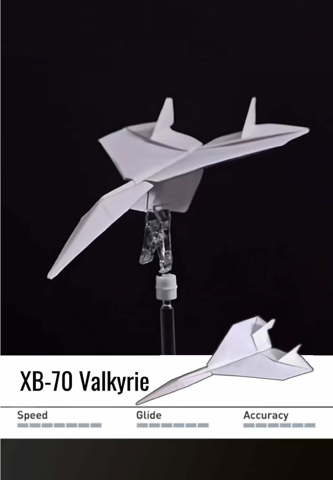 How to make a super fighter plane XB-70 Valkyrie origami easy👍 #vvvreview #origami #DIY #paperairplane #handmadeplane #paperplane 