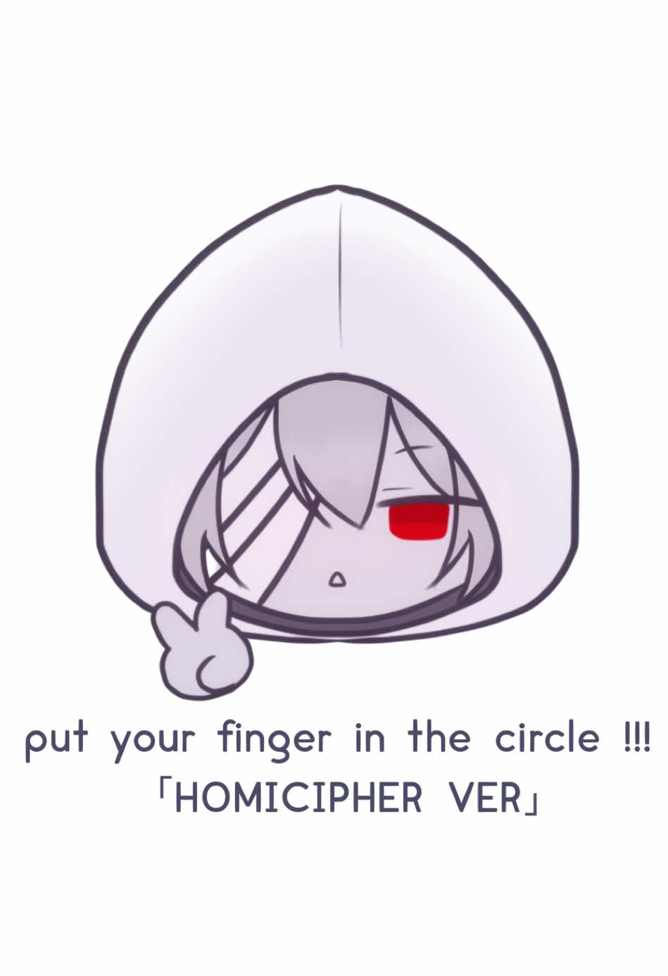 #HOMICIPHER | put your finger in the circle!! (´∀｀)  THANK YOU SO MUCH FOR 2K FOLLOWERS!!!! 🥳🥳 i had a lot of fun making this, hope you enjoy!!!! it just keeps getting more and more chaotic through the vid LOL | #文字化化 #putyourfingerinthecircle ##interactive##interactivevideo##mrcrawling#這いばい男#mrchopped #生首 #mrscarletella #赤い傘の男  #mrstitch #ツギハギの男 #meme #cute #wholesome ##chibi##game#otome #horror #adamiadashino #mc #homiciphermc 