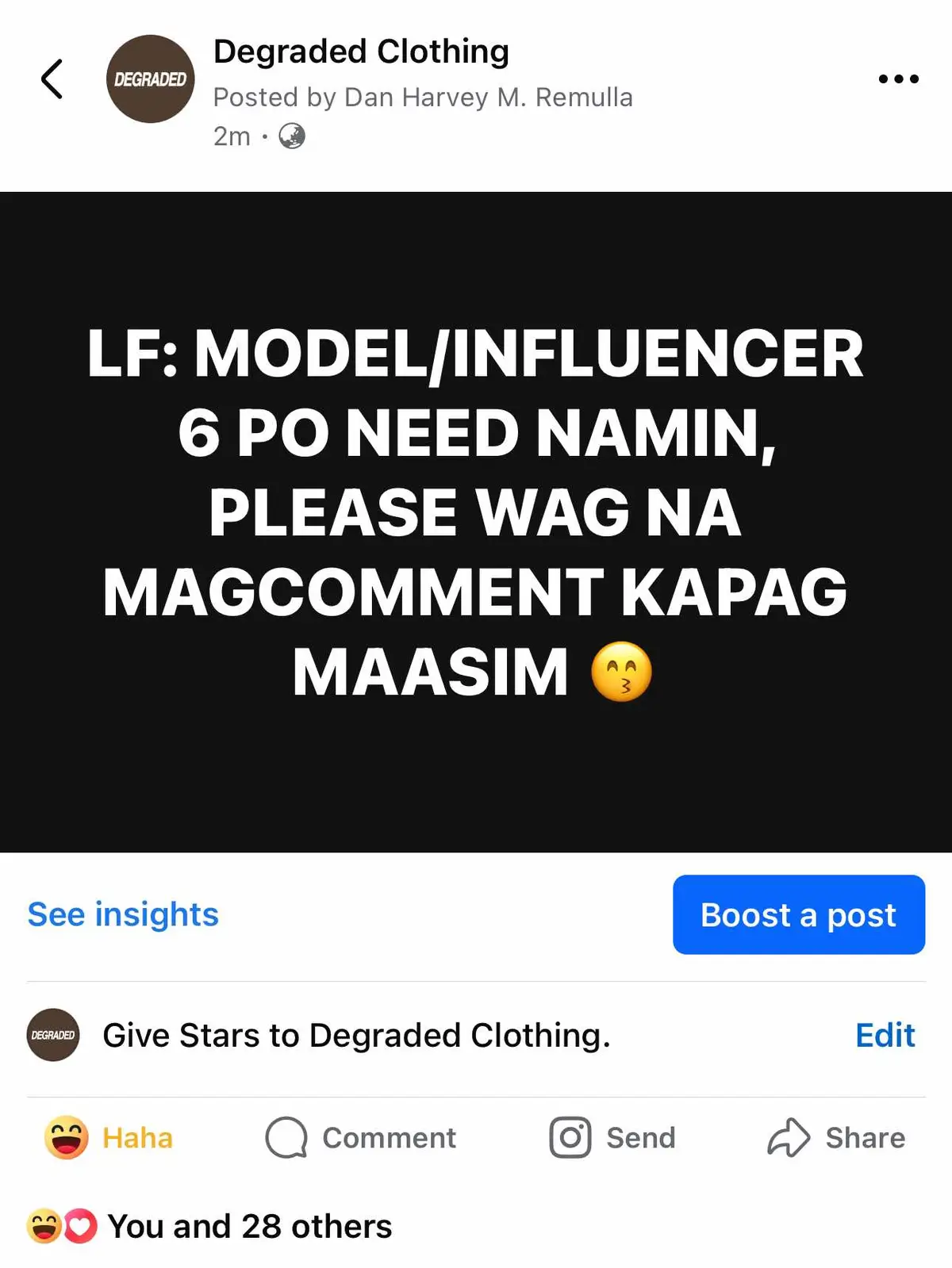 PM NYO KAME GUYS!! 🏆🏆🏆🏆 #degradedclothing 