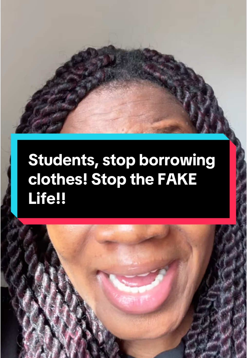 Students, stop borrowing clothes! Stop the FAKE Life!! #viralvideos  #student  #university  #studentstalkwitheva 