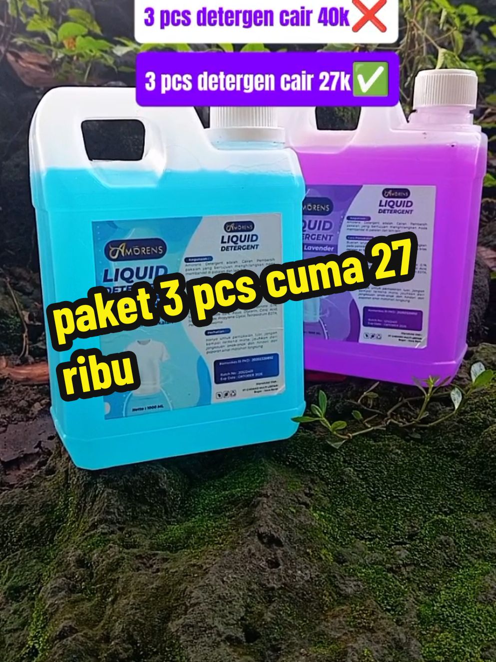 PAKET 3 PCS DETERGEN CAIR CUMA 27.000#detergent #detergentcair #sabuncucibaju #viral #fyp 