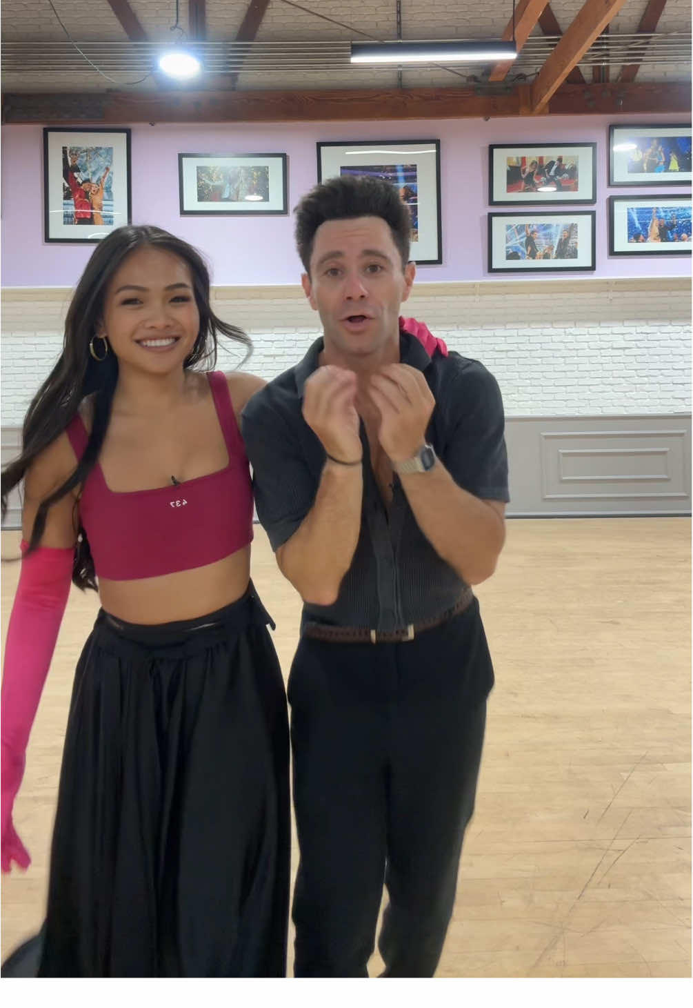 Ill be even more alive if you teach me another dance today @Sasha Farber #dwts #dancingwiththestars 