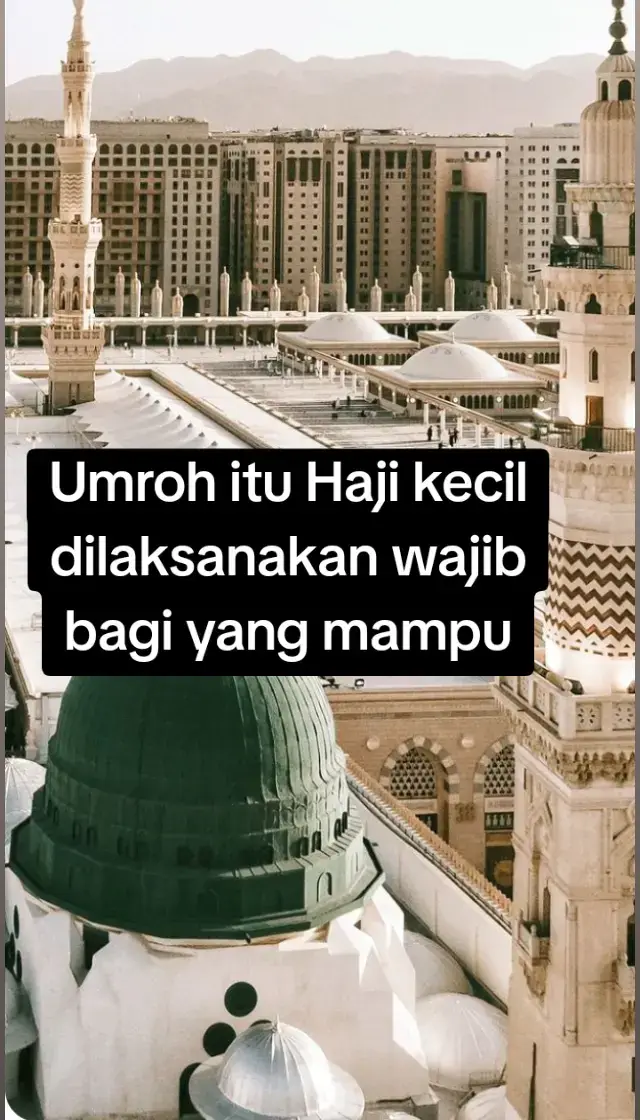 Ya, umrah disebut juga sebagai haji kecil. Umrah disebut haji kecil karena memiliki beberapa kesamaan dengan ibadah haji, seperti:  ✓Pelaksanaan ibadah di tanah suci  ✓Rukun pelaksanaannya yang hampir sama, seperti tawaf dan sa'i ✓Tujuan dan pelaksanaannya yang mirip dengan haji  #umroh2024 #fyp #niat #umroh2025 