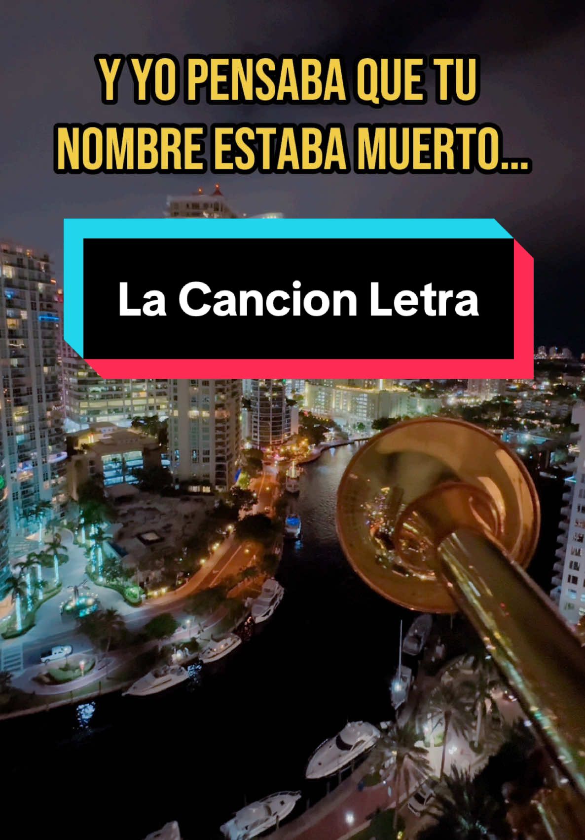 Replying to @jjg08180 Guess my name is somebody 🫡 #lacancion #badbunny #jbalvin #lyrics #trumpet #miami 