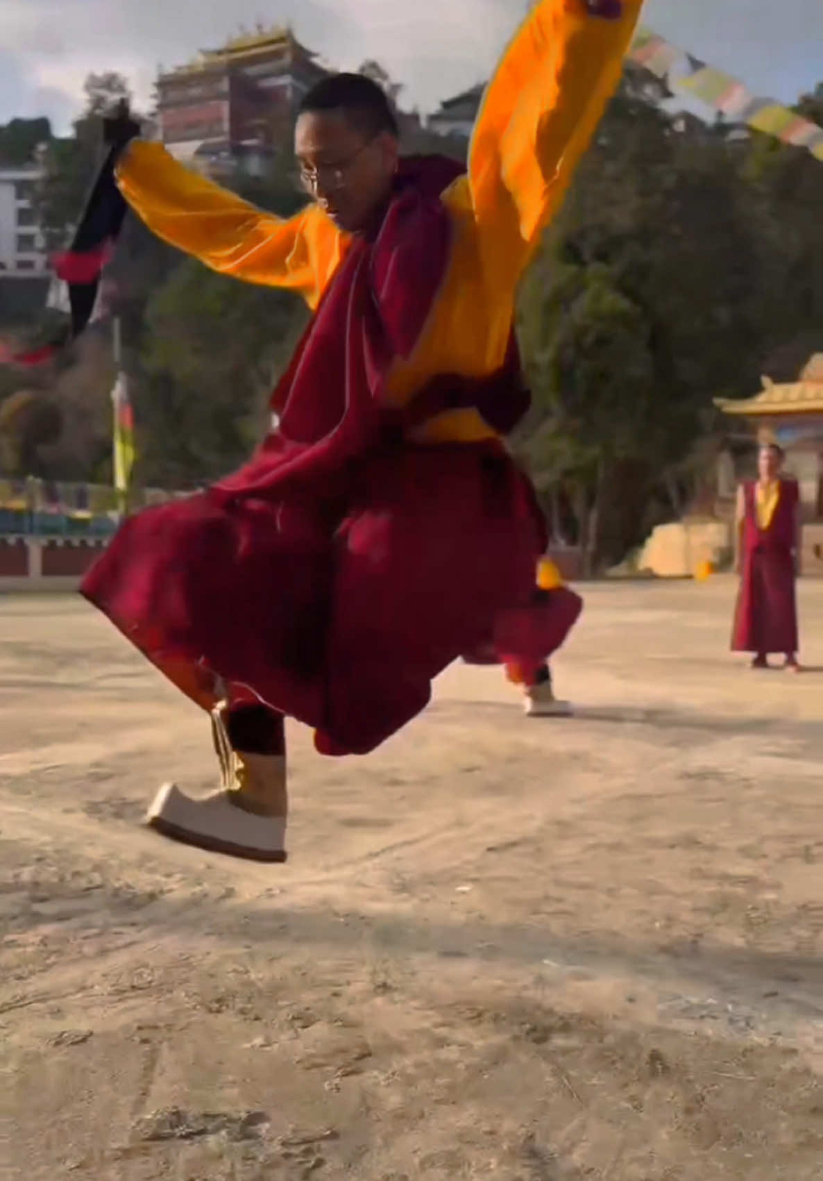 Lama dance #CapCut #buddhist #buddha #Love #compassion #buddhist 