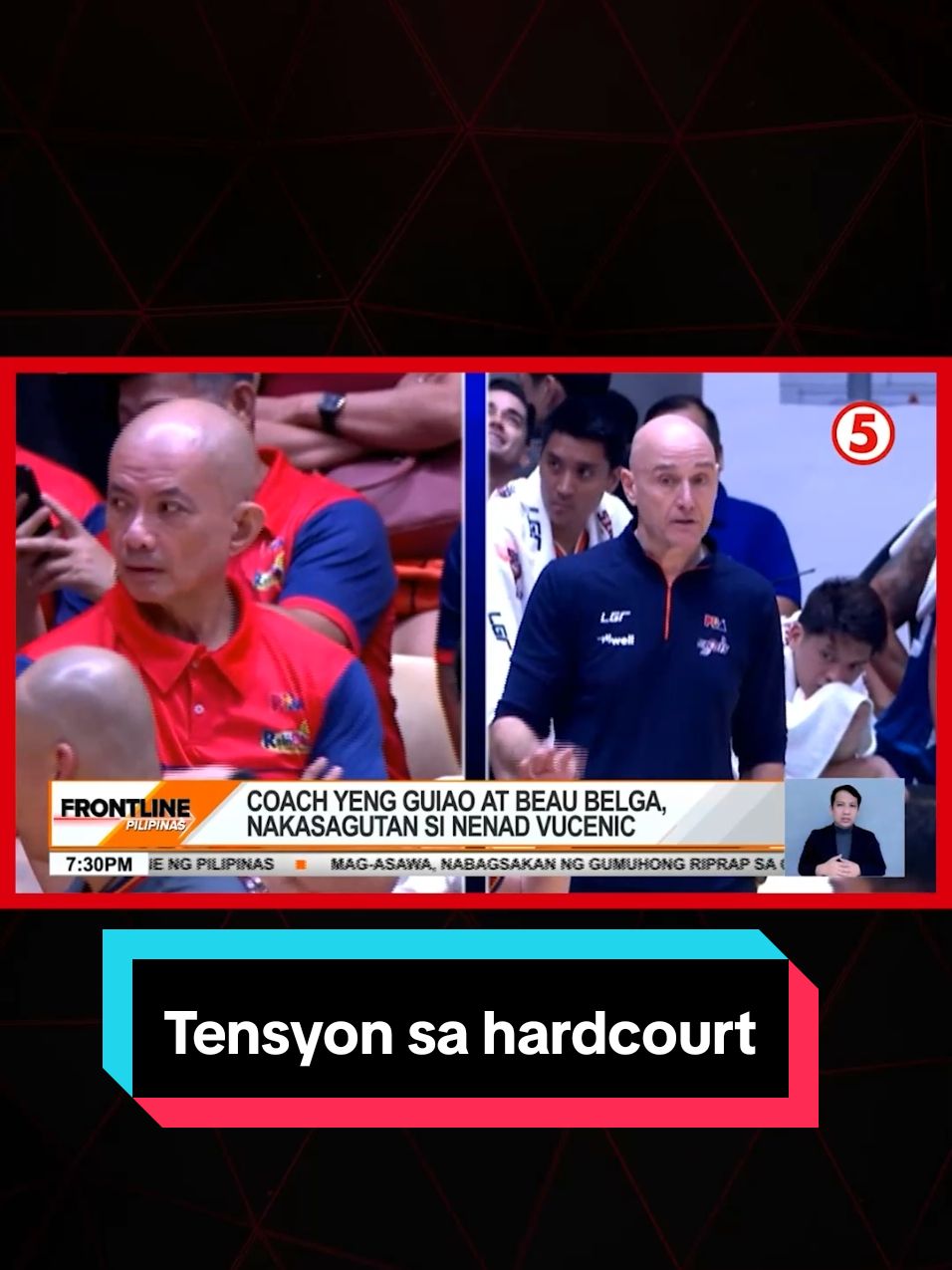 Nagkatensyon sa court sa gitna ng laban ng Rain or Shine Elastopainters at Meralco Bolts. Pero si ROS Coach Yeng Guiao, ayaw na umanong palakihin ang isyu. #PBA #PBASeason49 #PBAAngatAngLaban #News5 #FrontlinePilipinas #NewsPH #SportsNewsPH 