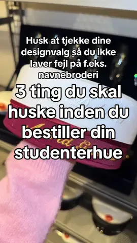 3 ting du skal huske når du bestiller din studenterhue!🙌🏼🕺🏼🌟#jul #theoriginal #christmas #clseifert #studenterhue #since1865 #tradition 