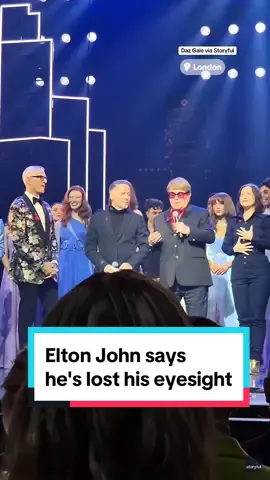 Elton John says he’s lost his eyesight and struggled to watch his new musical during the opening night of “The Devil Wears Prada,” for which he wrote the score. John revealed in September that he had an eye infection that left him with limited vision in one eye and it would take “some time before sight returns to the impacted eye.” #eltonjohn #london #devilwearsprada 