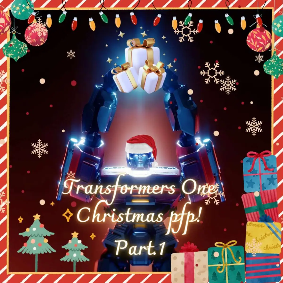 I made transformers one christmas profile pictures for everyone!! Feel free to use them heheh❤️💚 (I will try to make every character for you guyss XD!) #transformers #transformersone #christmas #pfp #fyp #foryou #foryoupage 