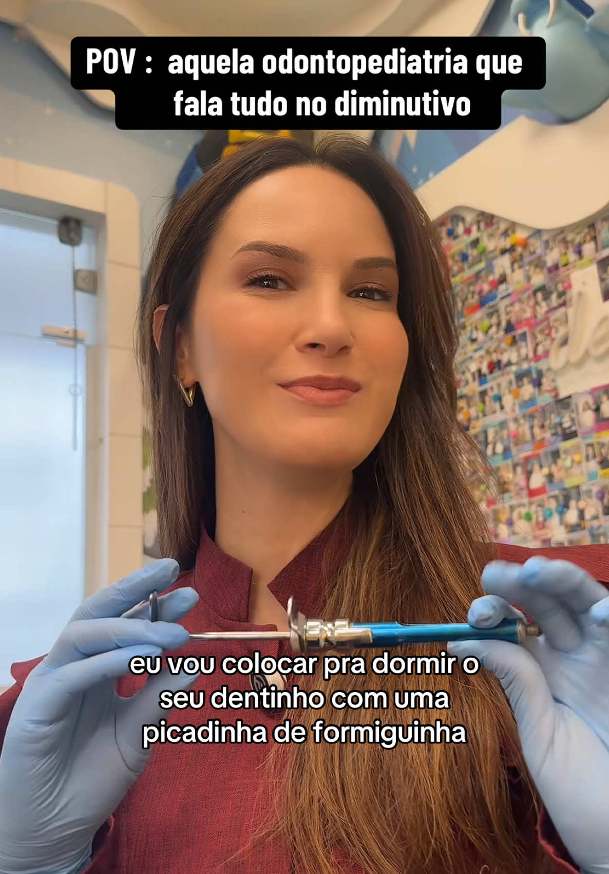 Seu dentista fala no diminutivo tb ? #sorrisocolgate #diminutivo #dentistadecriança 