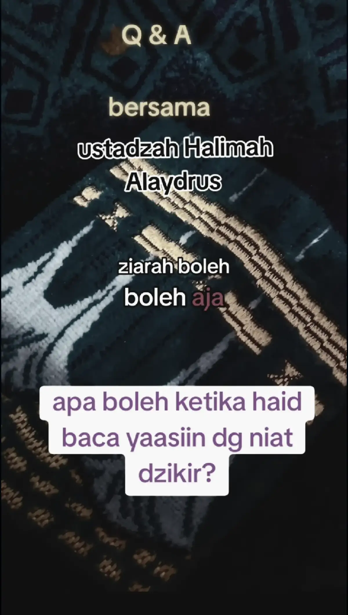 SEMOGA BERKAH🤲🤲🤲#ustazahhalimahalaydrus #wanita #jumanjichallenge 