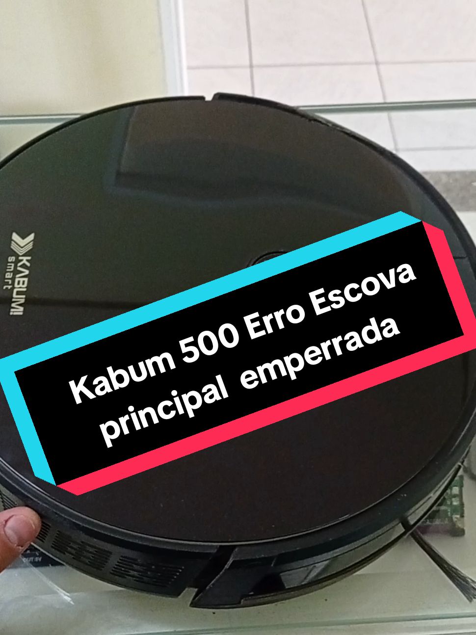 fala queridos hoje fizemos a manutenção de um KaBuM 500 que apresentava o seguinte erro a escova principal emperrada Veja a solução que tivemos #kabum #kabum500 #roboaspiradorpromoção #robôaspirador #aspirador #kabum700smart #kabum900smart 