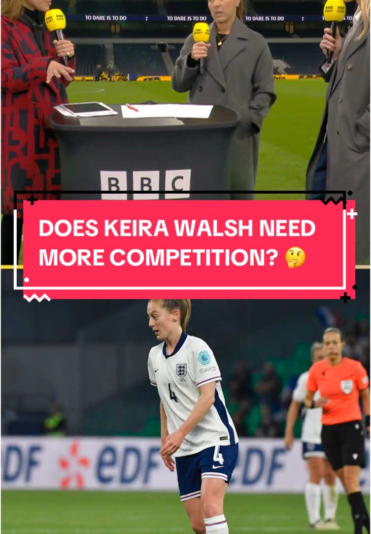 Does Keira Walsh need more competition? 🤔 Fara Williams believes so 🗣 #BBCFootball #KeiraWalsh #FaraWilliams #Woso #Lionesses 