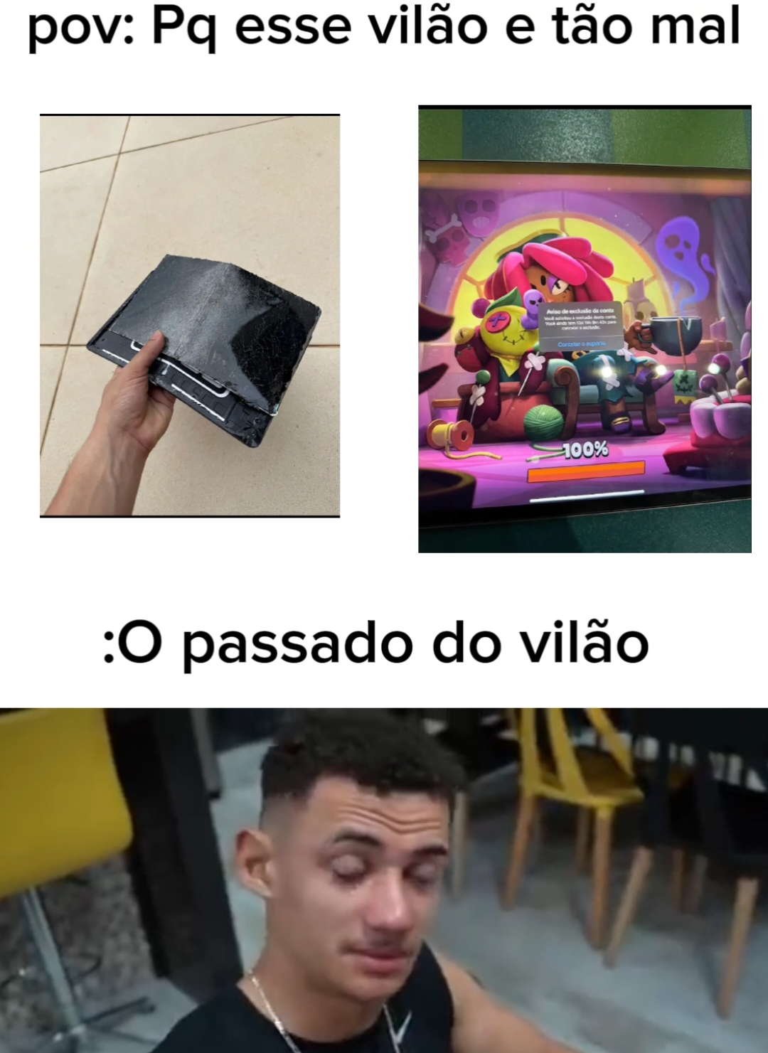 O passado do vilão #brawlstar #tiktokviral #casabrawl 