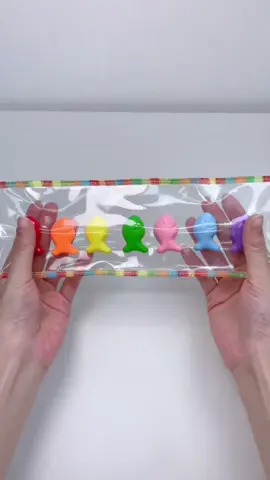 FUFUSQUISHY ASMR 🌈🐟6pcs Mini Colorful Gold Fish