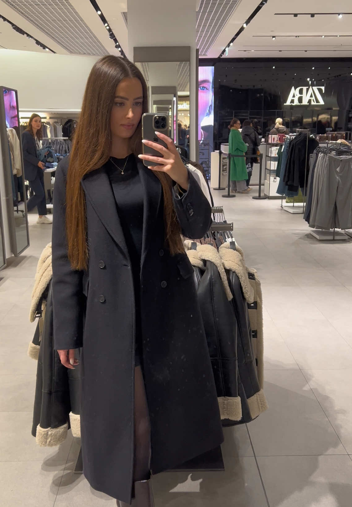 ZARA @ZARA BLACK COAT - 9231/745 #zara #zarahaul #zaranewin #zara2024 