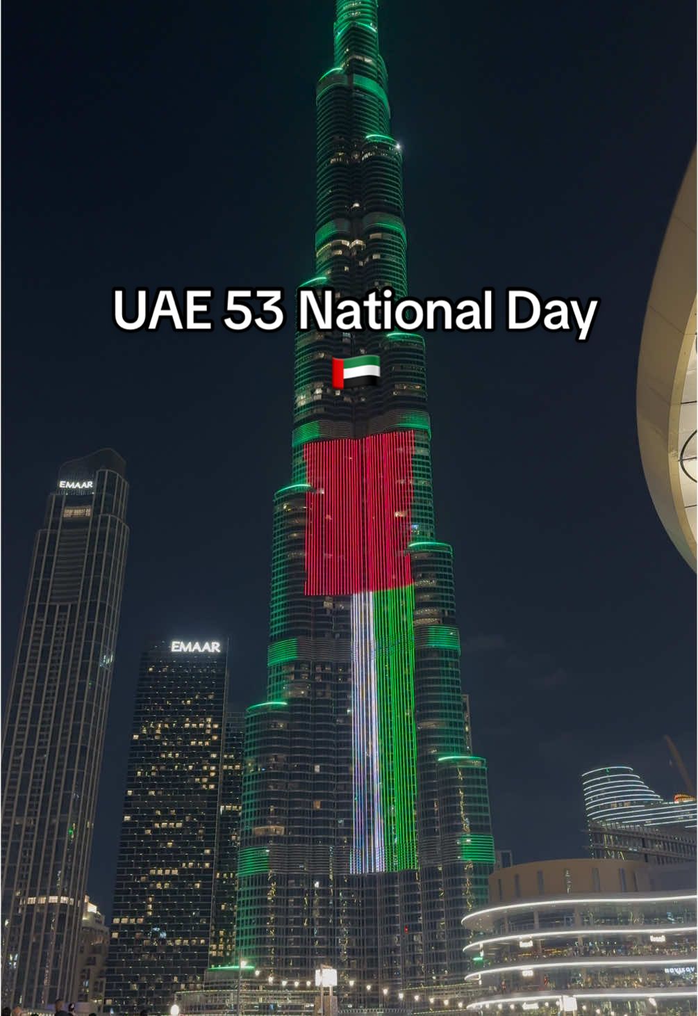 UAE 53 National Day 😍🇦🇪 Burj Khalifa Dubai #fyp #dubai🇦🇪 #pageforyou #burjkhalifa #uaenationalday