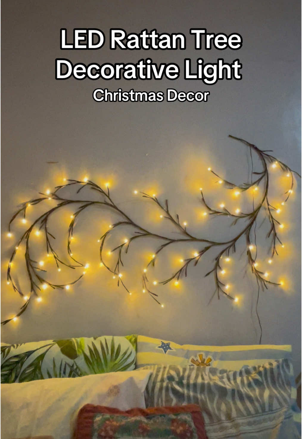 Rattan Tree decorative lights, perfect decor this Christmas🥰 #Maj #RattanTreedecorativelights #decorativelights #ledlights #christmasdecor #tiktokaffiliate #affiliatemarketing #fyp 