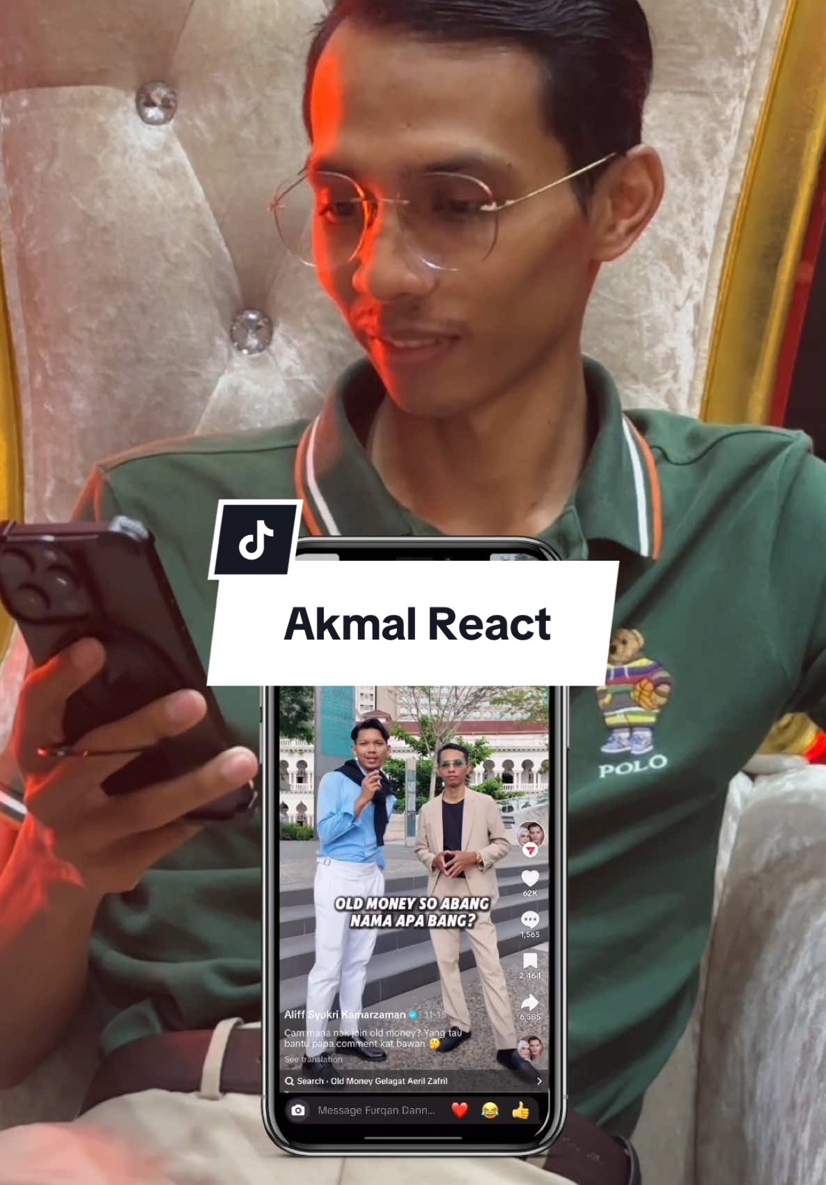 Dah banyak sangat dah parody yang kita orang tengok tentang Old Money Trend 😂. Tapi kalini kita pilih Top 2 je untuk Akmal sendiri react untuk parody parody ni. Komen ❤️ kalau korang nak akmal react lagi  #bergayasampaikaya #oldmoneyclubmy #oldmoney #menswear #mensfashion #fashion #business #perfume #spraysprayterusoldmoney #casual