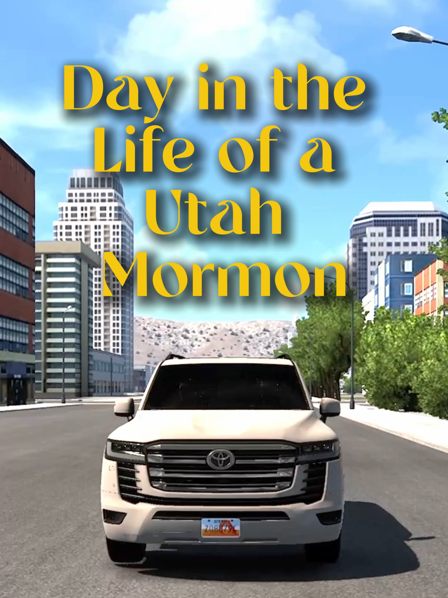 Day in the Life of a Utah Mormon 🐝⛪🛣️🚗 #satire #parody #americacore🚘🏈🍔🇺🇸 #utah #utahmom #slc #provo#americantrucksimulator #meme Game: American Truck Simulator Of course! Here's an overview of the Toyota Land Cruiser: --- The Toyota Land Cruiser, launched in 1951, is a legendary vehicle known for its durability, off-road capability, and versatility. Initially designed for military use, it has become a global favorite for adventurers and families alike. Available in various body styles, including two- and four-door SUVs and pickups, it blends rugged utility with modern comforts. ### **Key Features:** 1. **Off-Road Excellence:** Equipped with full-time or part-time 4WD, locking differentials, multi-terrain select, and crawl control, the Land Cruiser handles tough terrains effortlessly. 2. **Engine Choices:** Over the years, it has featured robust gasoline and diesel engines, with newer models incorporating turbocharged and hybrid powertrains for improved efficiency. 3. **Luxury Meets Toughness:** Modern versions offer premium interiors, advanced infotainment systems, and high-tech safety features while retaining their rugged charm. The Land Cruiser remains a top choice for those who need a dependable and capable vehicle both on and off the road.