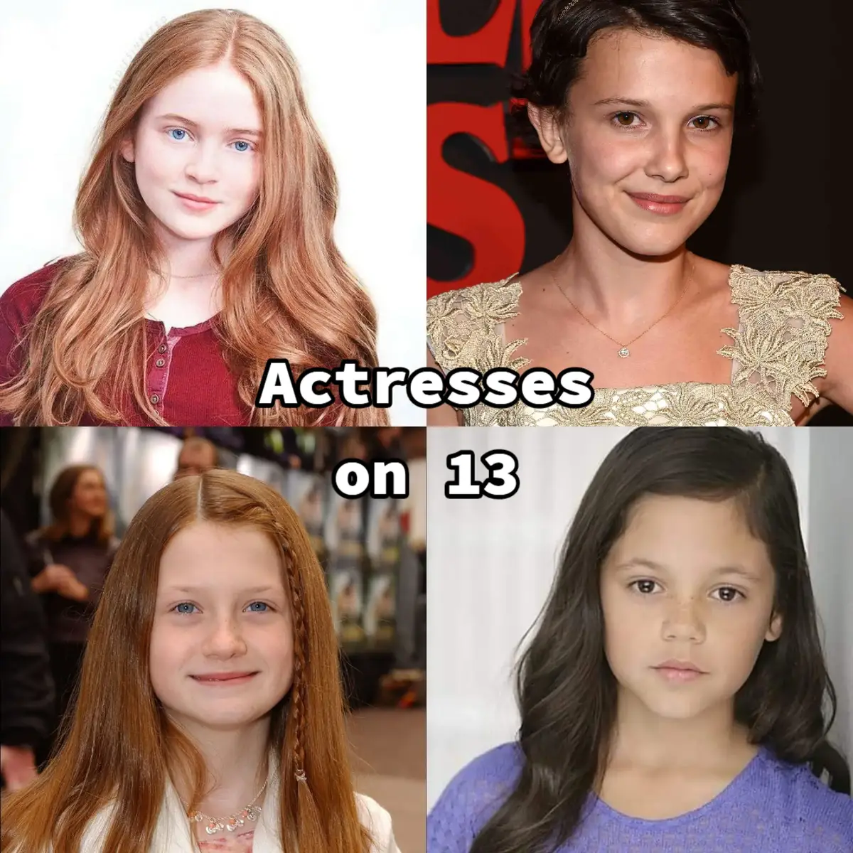 That women is always so pretty 🥰 #emmawatson #sadiesink #milliebobbybrown #bonniewright #jennaortega 