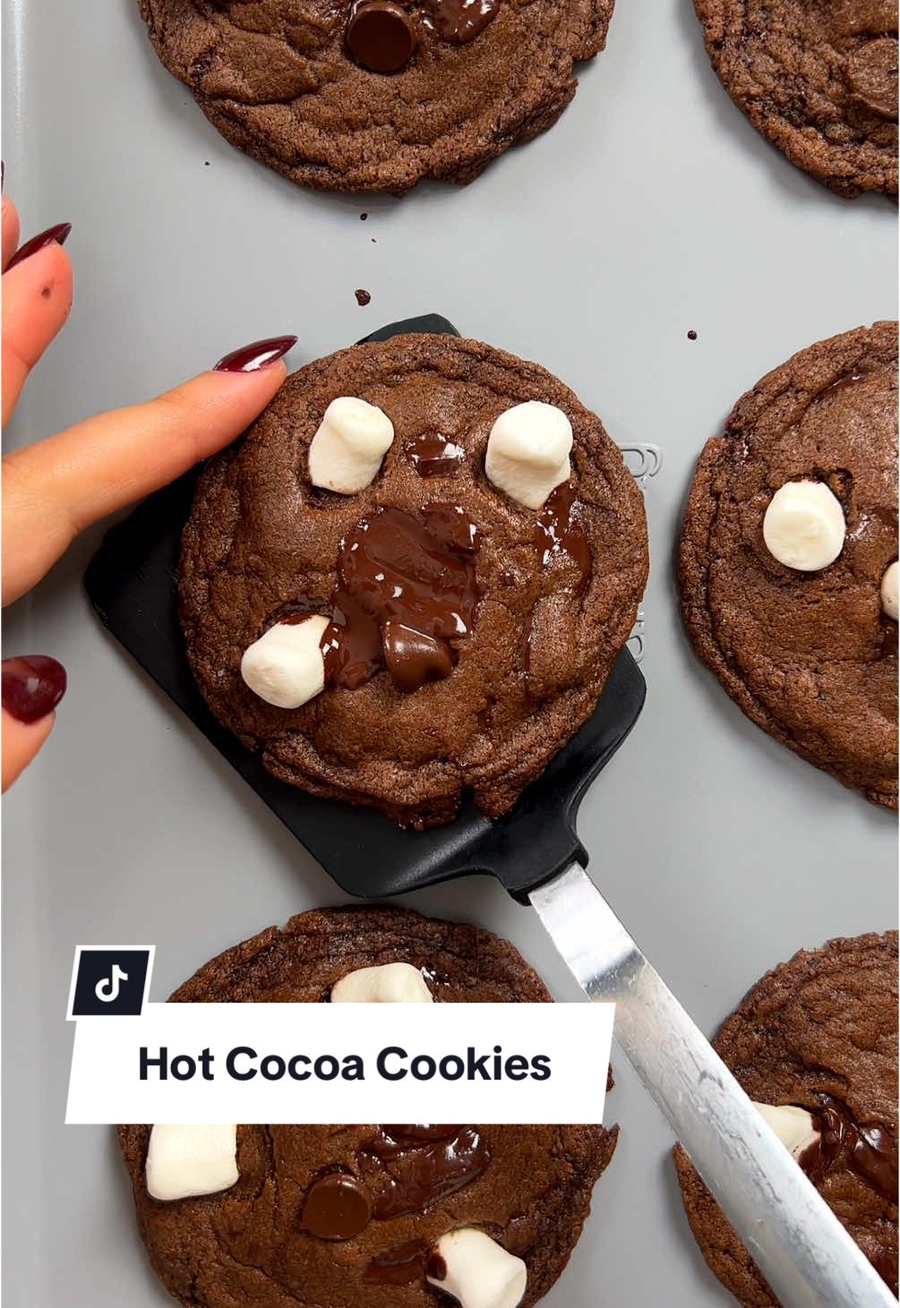 12 Days of Christmas Cookies: Day 1 🍫☕️🤎  #christmascookies #chocolatecookies #hotcocoa 