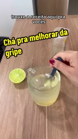 Chá para melhorar da gripe #chá #gripe #receitasimples 
