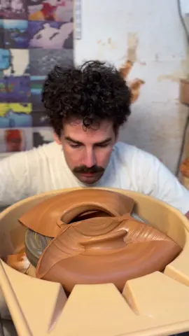 chill guy makes clay shapes #pottery #asmr 