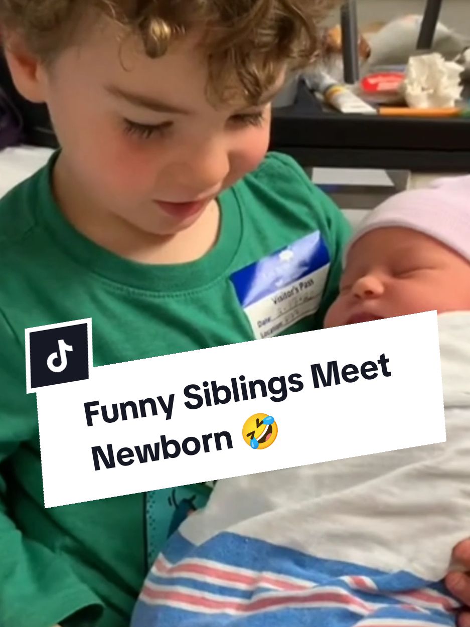 When Siblings Meet Newborn 🤣 || Siblings Funny Moments 😅  #baby #funnybaby  #cutebaby #newborn #newbornbaby #Siblings #babiesoftiktok #babytiktok #babylove #babymama #toddler #funnytoddlers  #toddlersoftiktok #toddlermom #toddlersbelike #kid #funnykids  #kidsoftiktok #kidstiktok #kidsbelike #kidscomedy #funnyvideo #funnymoments #hilarious #funnytiktok #lmao #funniest #fyp #foryoupage 