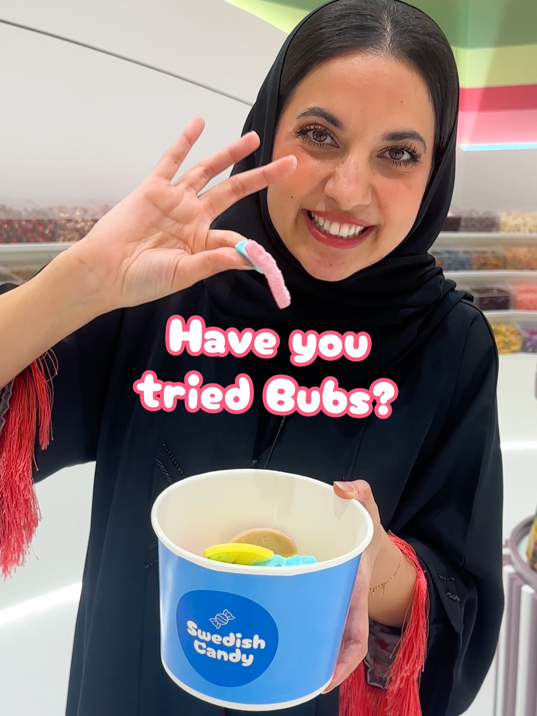 Have you ever tried Bubs before? If not, you should! 💝💙#swedishcandy #abudabi🇦🇪 #yasmall #abudhabi🇦🇪