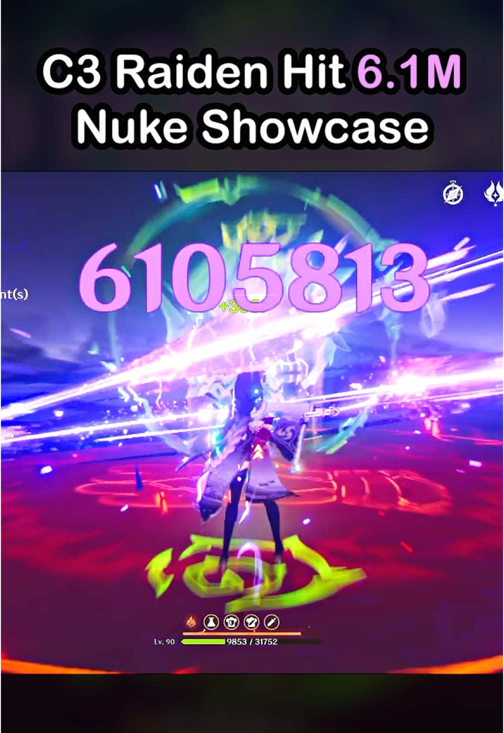 My C3 Raiden Finally Hit 6M Nuke Showcase🎉 #GenshinImpact #genshin #เกนชินอิมแพ็ค #เกนชิน #fyp #hoyocreators #genshinshowcase #โชว์เคสดาเมจ #raiden #raidenei #raidengenshinimpact 