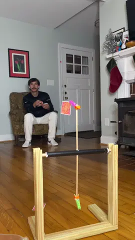 2 in a row spinning clothespin shot #trickshot #trickshots 