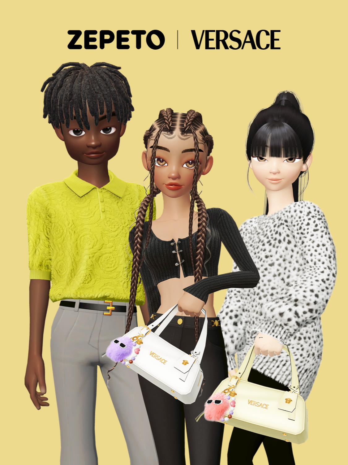 Versace in Zepeto  Play the game to get outfits, charms and the Versace Tag bag #VersaceTag #Versace  #Zepeto @zepeto.official.tt