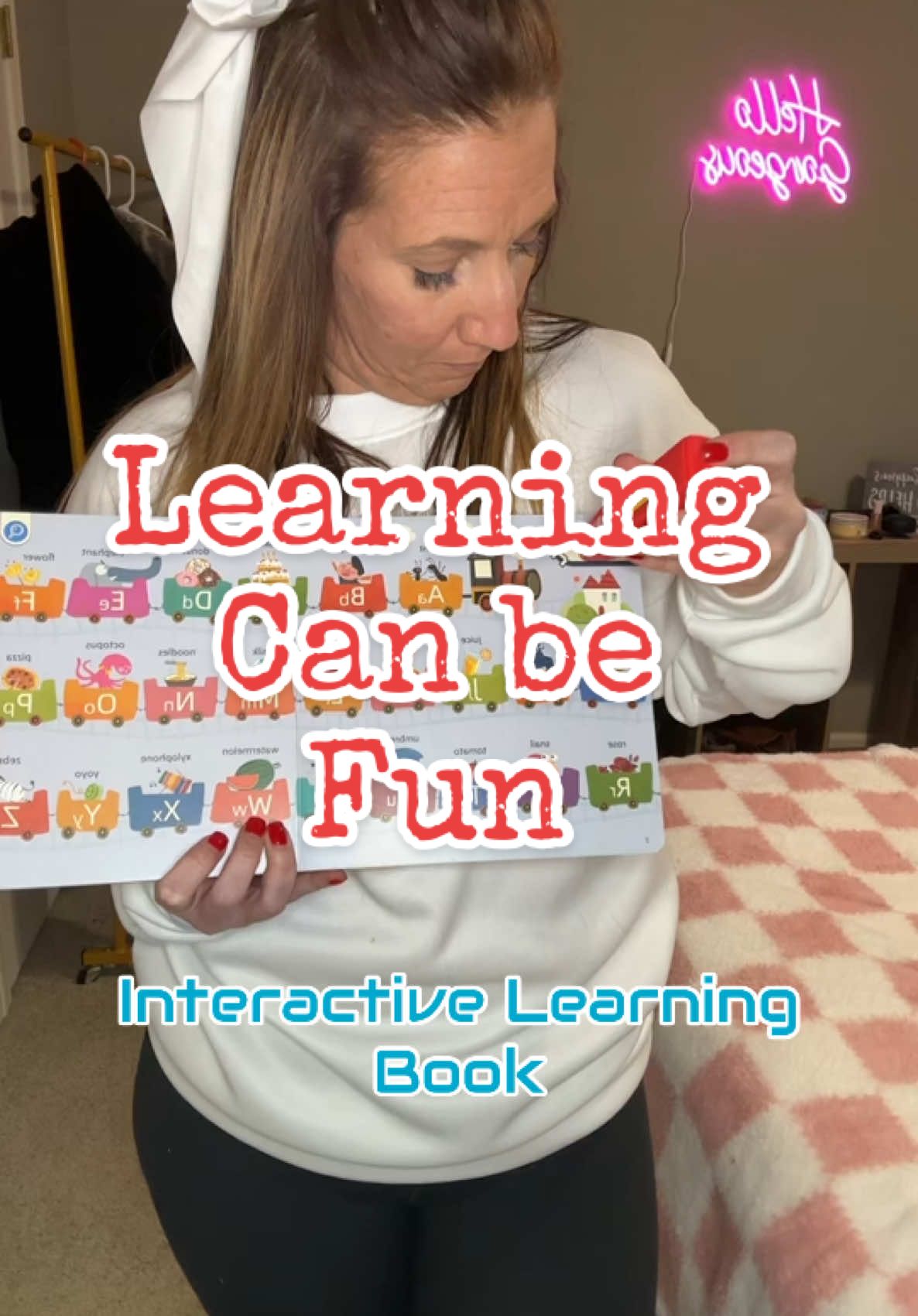 Great gift idea for toddler or a young kids!  Make learning fun with this interactive book!  #learningbooksforkids #interactivebooksforkids #learningisfun #christmasgift #tiktokshopholidayhaul #educationaltoy #activitybooksforkids #christmastoy #giftsfortoddlers 